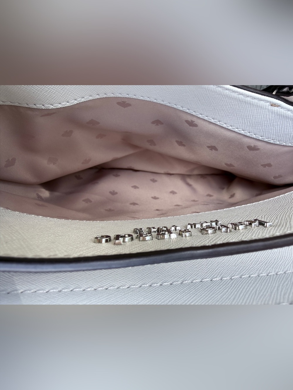 Kate Spade Cameron Medium Colorblock Satchel - Warm Beige / White / Black - Picture 8 of 12